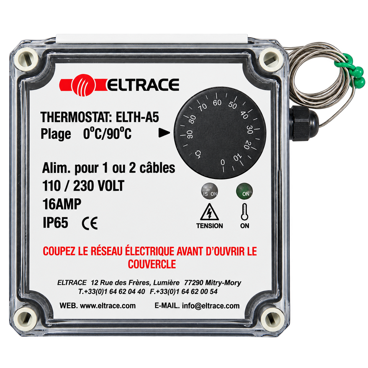 Thermostat d'ambiance et de surface ELTH-A5 ELTRACE